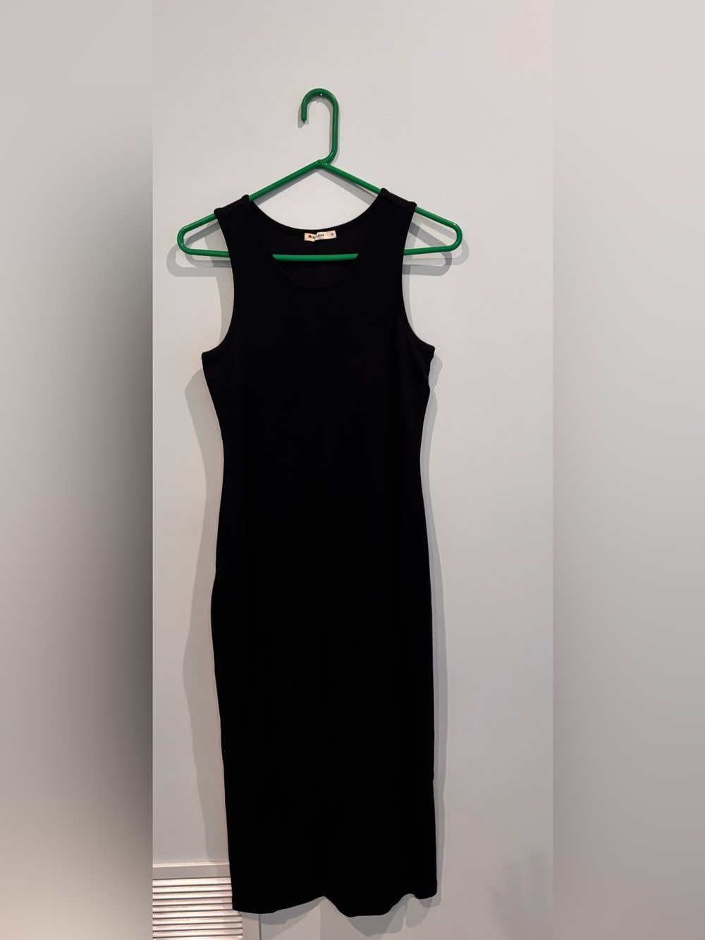 Marine Layer Black Sleeveless Midi Dress
